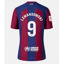 Barcelona Robert Lewandowski #9 Hjemmedrakt 2023-24 Kortermet